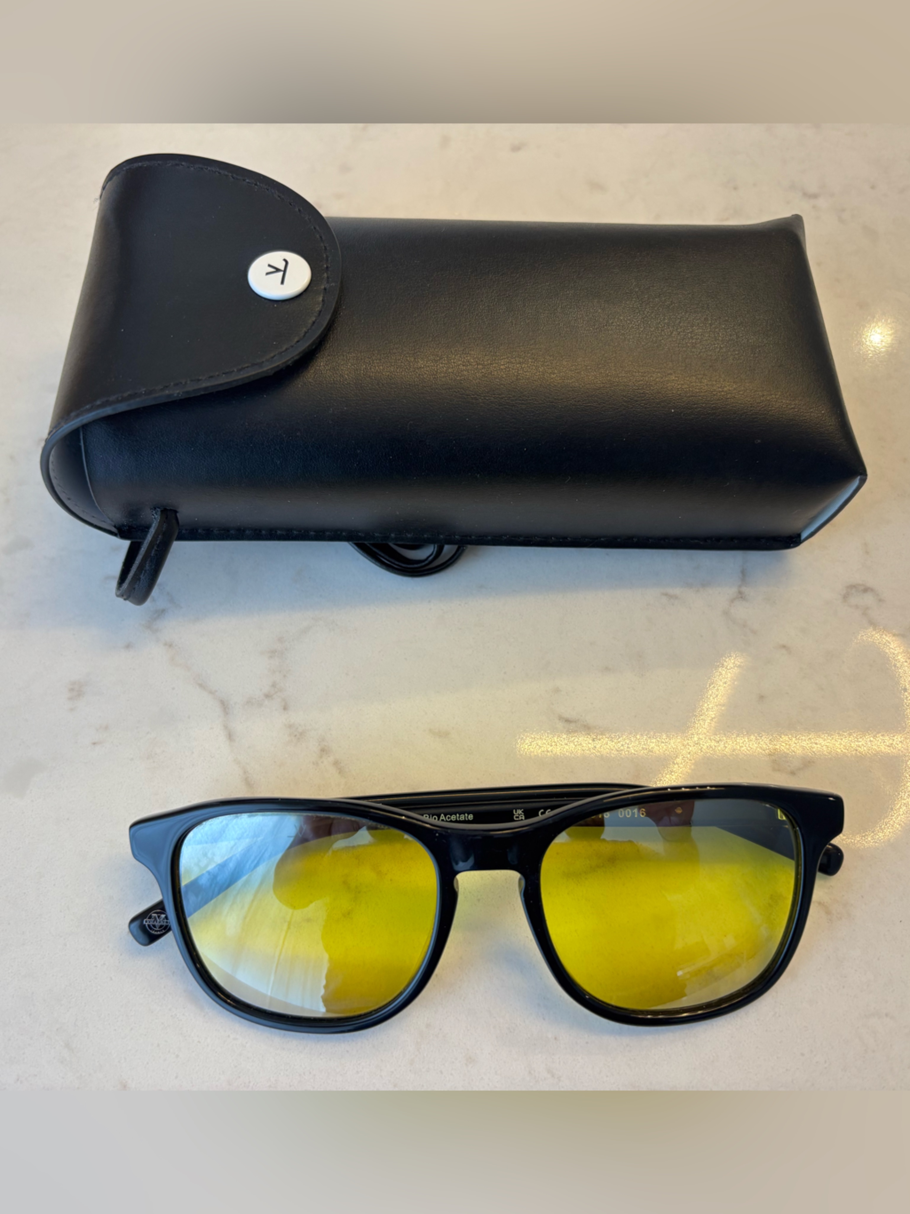 Vuarnet Belvedere Sunglasses With Yellow Mirrored Mineral Glass Lenses